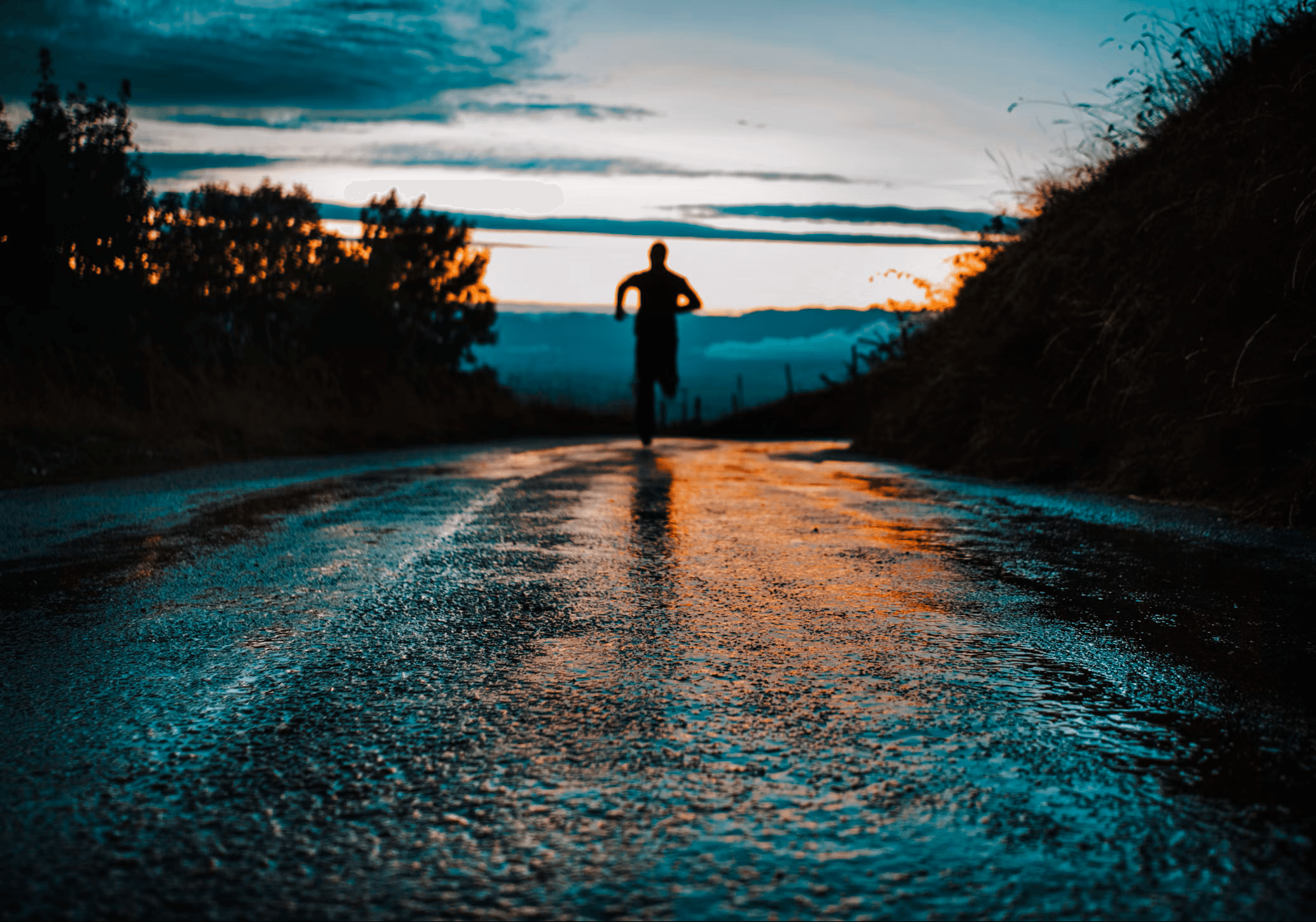 Coureur de trail en pleine nature